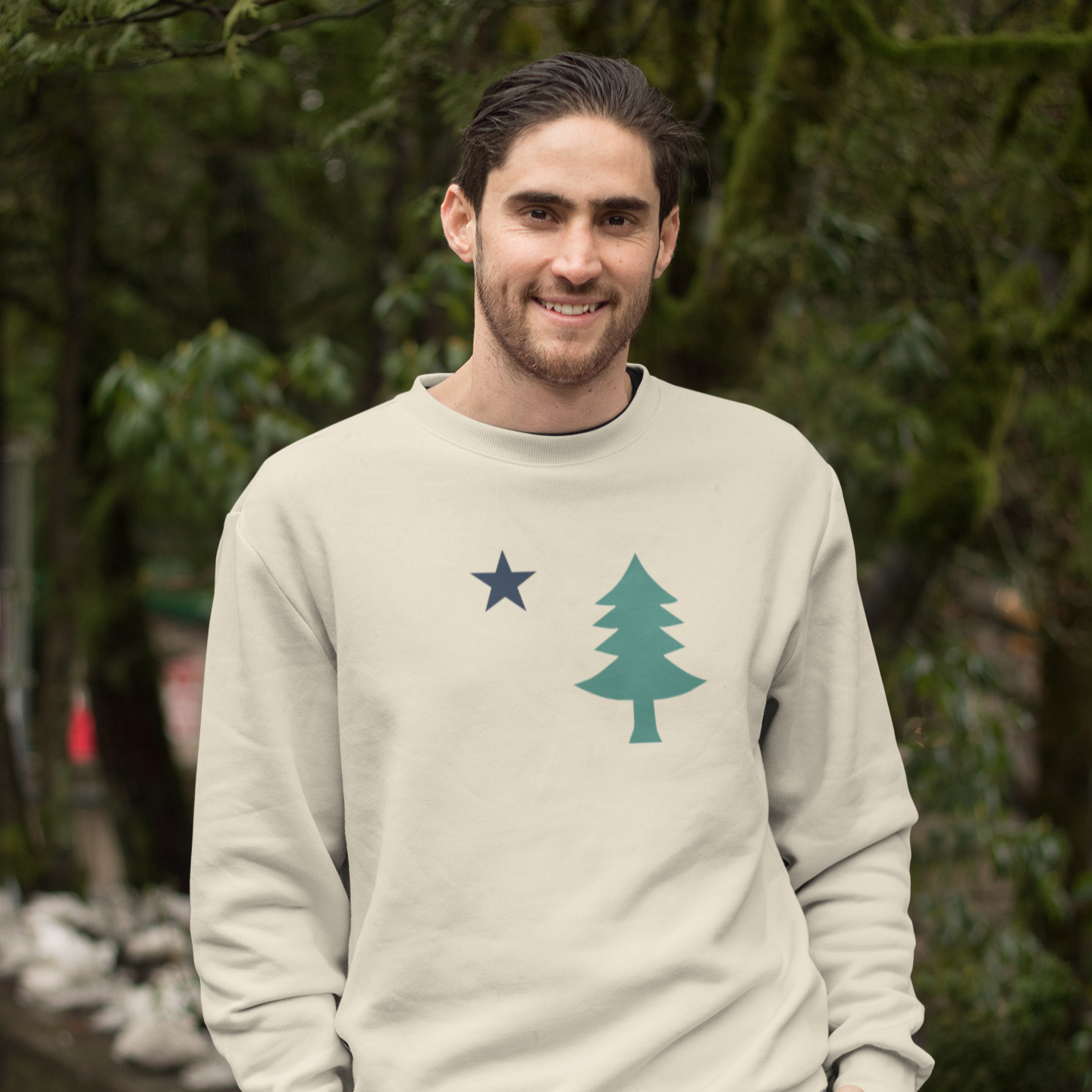 Original 1901 Maine State Flag Crewneck Sweatshirt