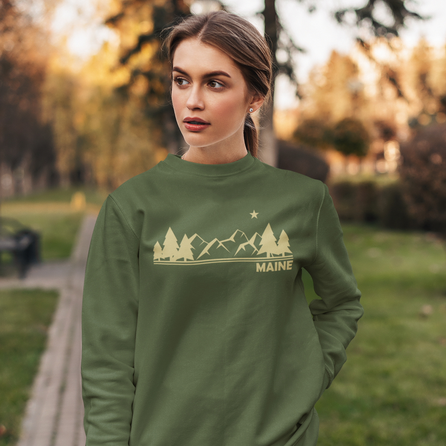 Maine Mountains - Crewneck sweatshirt