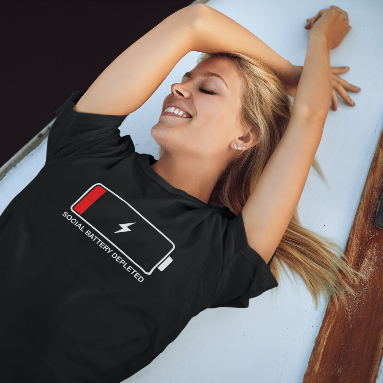 Social Battery Depleted t-shirt