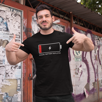 Social Battery Depleted t-shirt