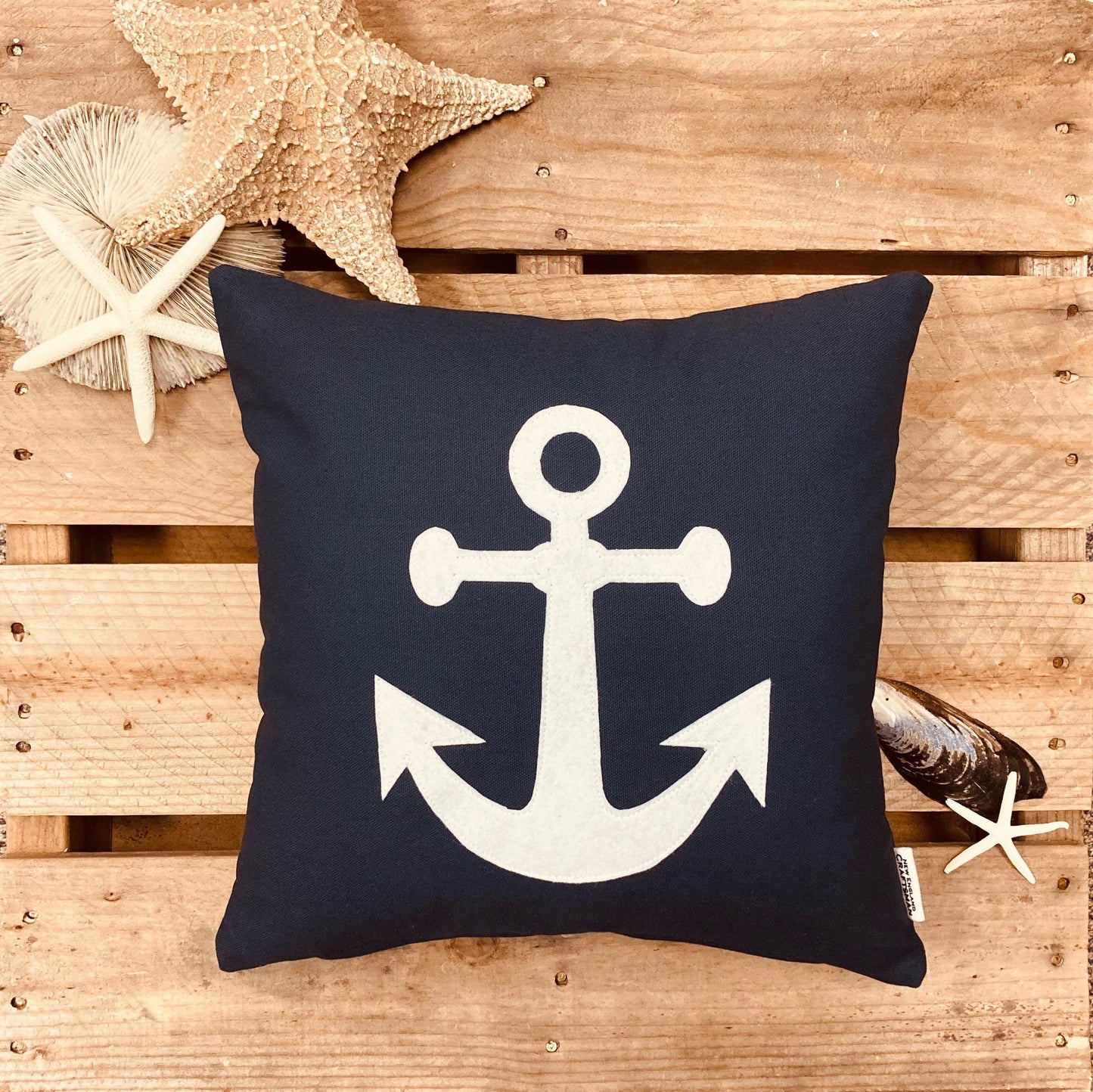 Anchor Pillow, Nautical Decor, Coastal Home, Beach House Throw Pillow