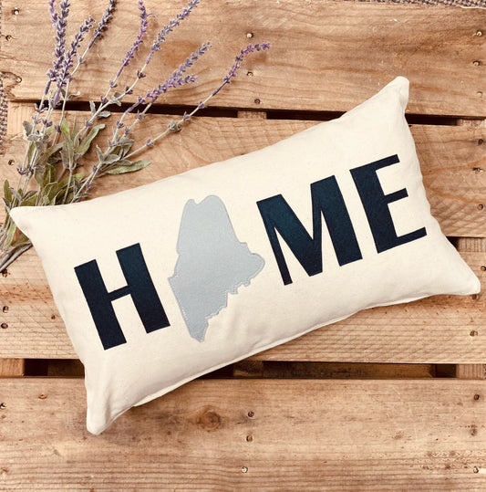 Home Pillow - Maine State Lumbar Pillow
