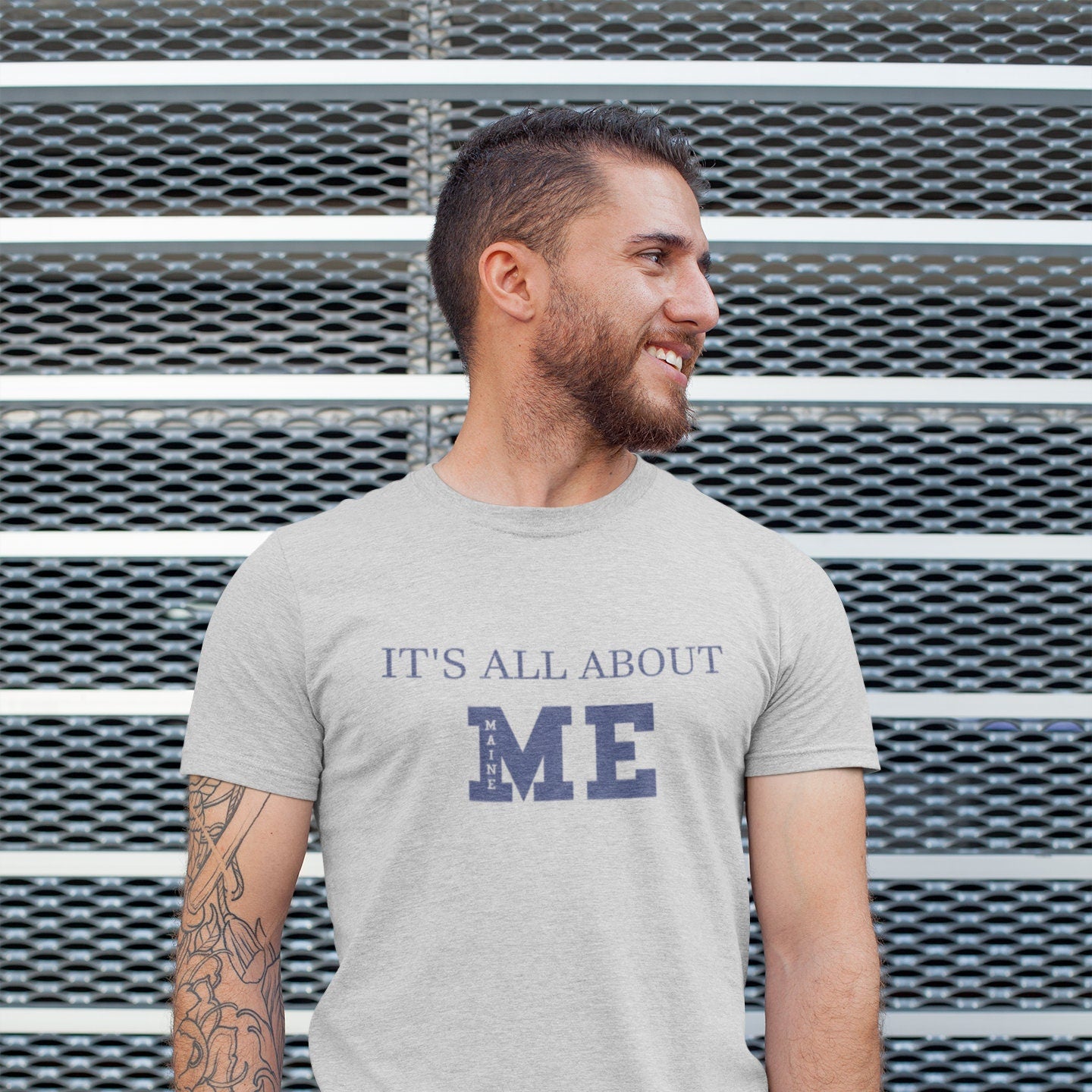 It's All About Me (Maine) t-shirt gray