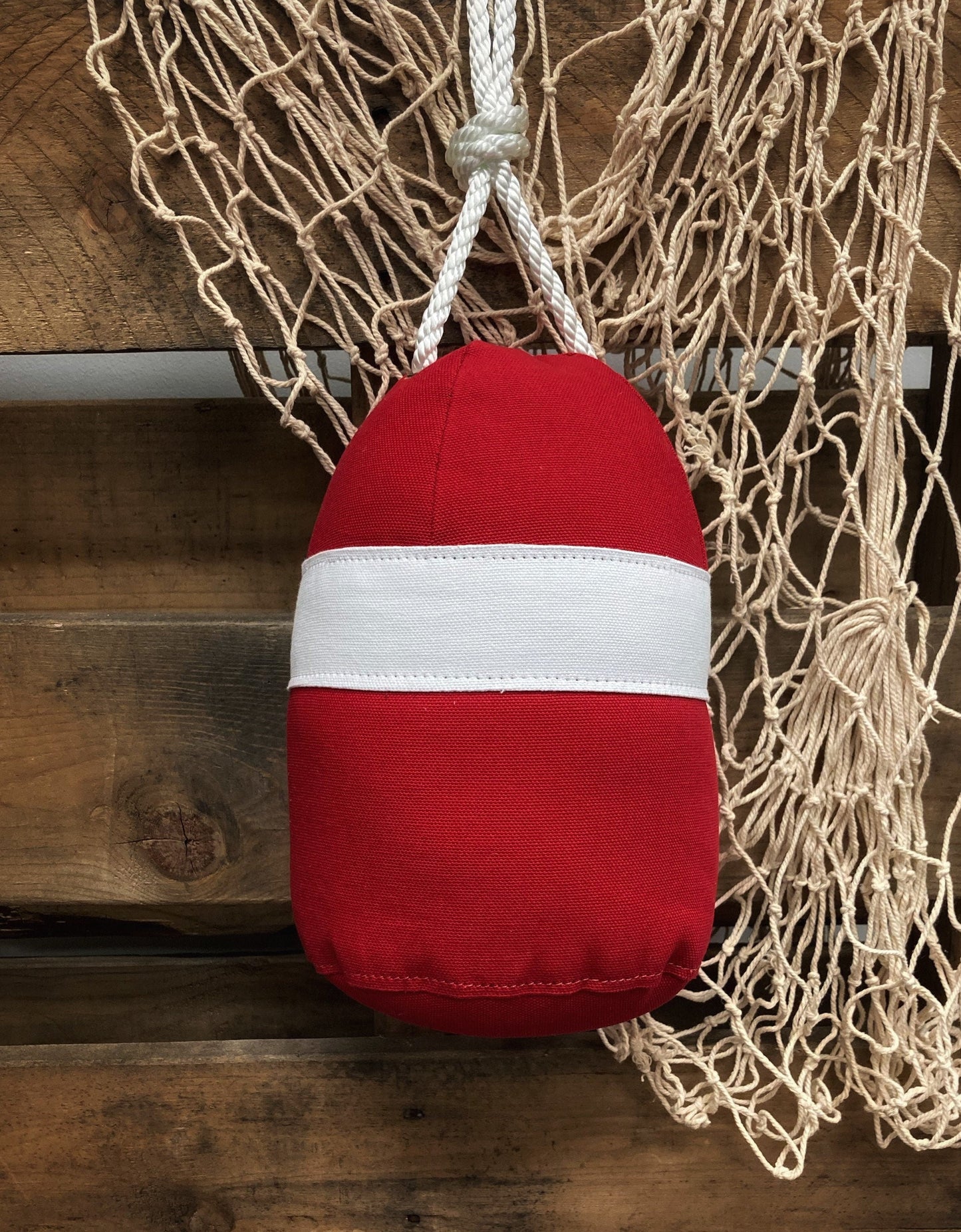 Lobster Buoy- Coastal Pillow, nautical pillows, buoy decor, beach themed decor