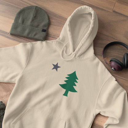 Original 1901 Maine State Flag Hooded Sweatshirt