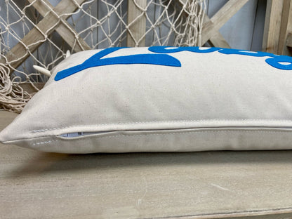 Lazy Pillow   felt-applique lumbar pillow