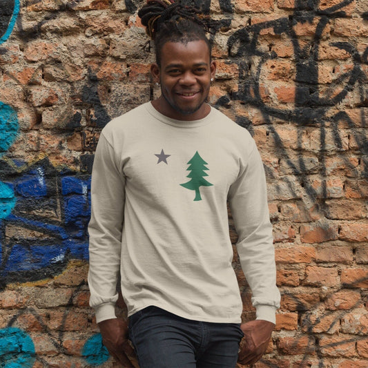 Original 1901 Maine State Flag Long-Sleeve T-Shirt
